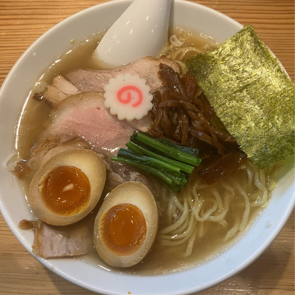 「しおラーメン1150円味玉120円」@オランダ軒の写真