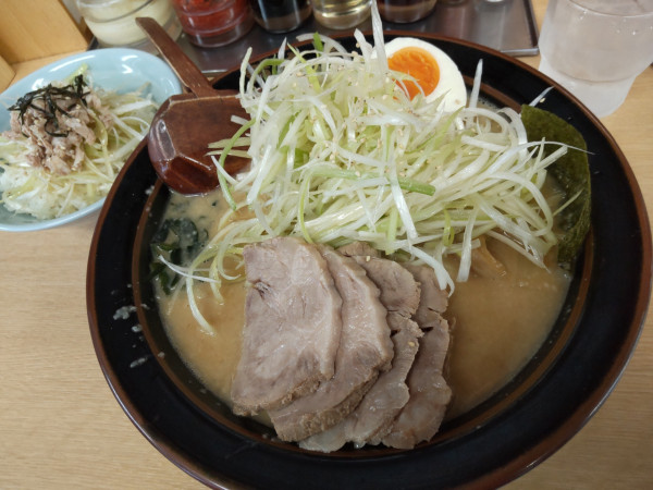 「定番(味噌)＋ネギ＋ネギ丼」@ラーメン青木亭 戸田店の写真
