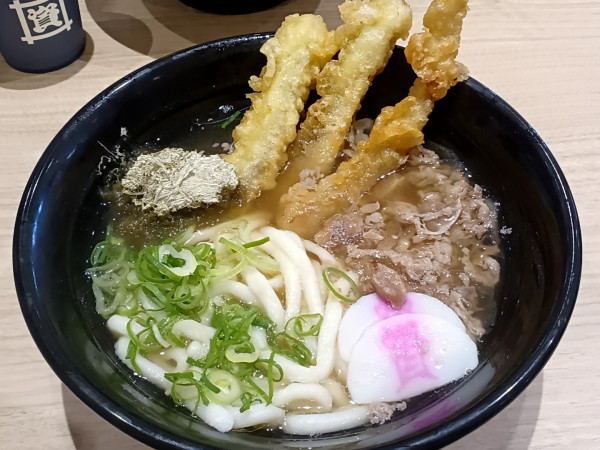 「肉ごぼ天3本うどん(760円)」@資さんうどん 北鴻巣店の写真