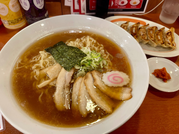 「メガ中華そば  大盛」@幸楽苑 川越木野目店の写真