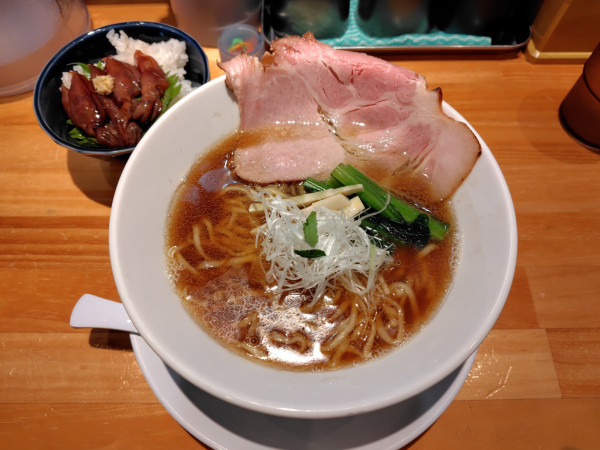 「のどぐろ煮干しの出汁中華蕎麦1000円（この日限定）」@麺家 たけ田の写真