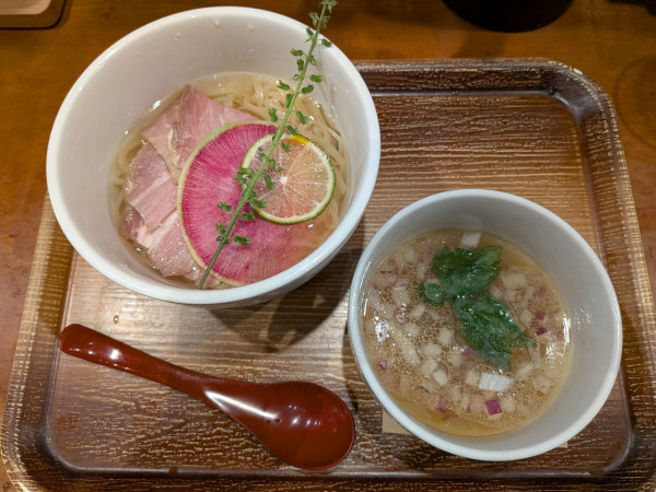 「塩の昆布水つけ麺」@麺匠 竹虎の写真