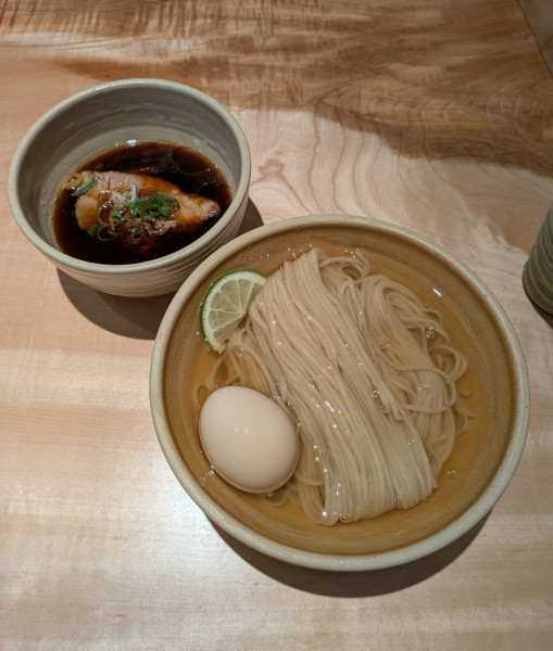 「味玉醤油つけ麺」@迂直の写真