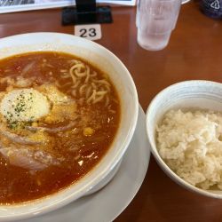 【期間限定】トマト&カレーらーめんライスセット990円