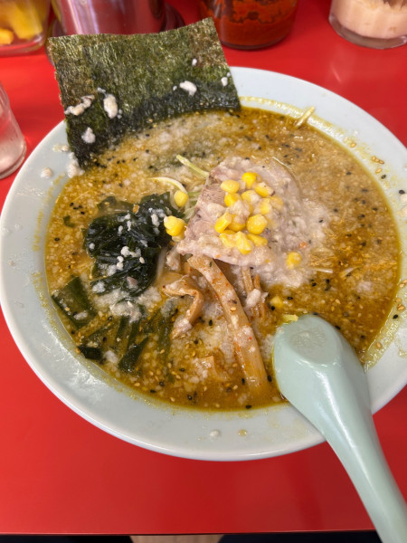 「みそラーメン　800円　カレー　100円」@ラーメンショップ 太田店の写真