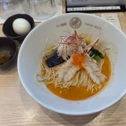 【限定】蝦（えび）だし麺＋味玉