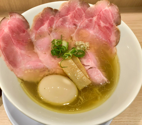 「味玉焼豚塩蕎麦」@中華蕎麦 一心の写真