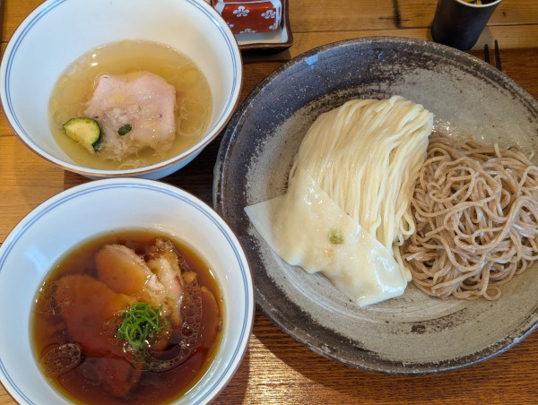 「小麦つけ麺スープダブル割りスープ付」@Ramen FeeLの写真