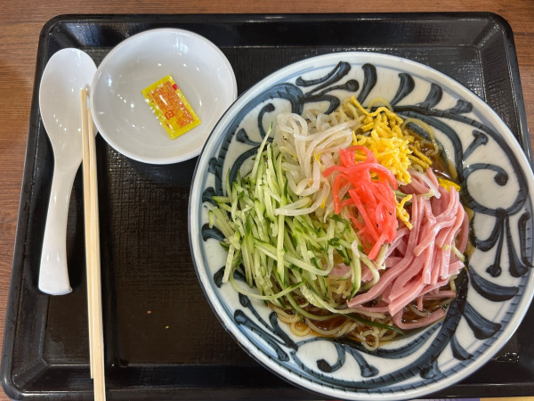 「冷し中華(650-100-30=520¥)」@北海道らぁめん伝丸 6号ひたちなか田彦店の写真