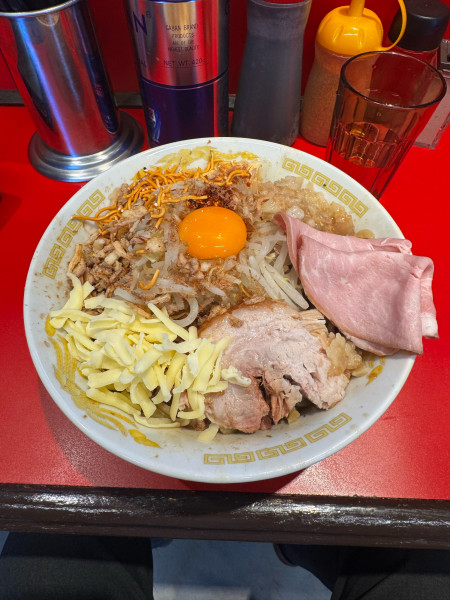 「まぜそば大」@それいけ！たかちゃんラーメン 群馬千代田店の写真