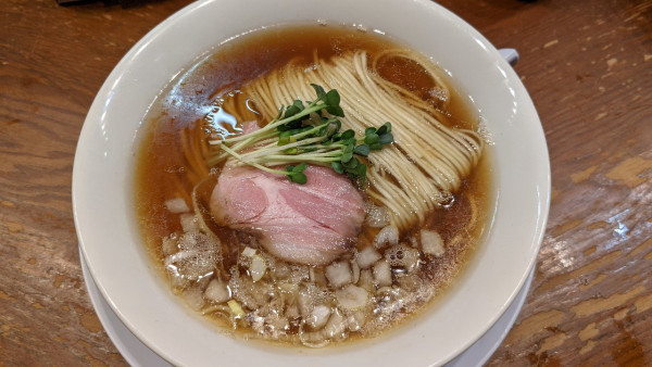 「朝ラーメン500円」@麺や百日紅の写真