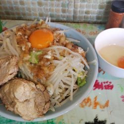 汁なし並+生卵トッピング