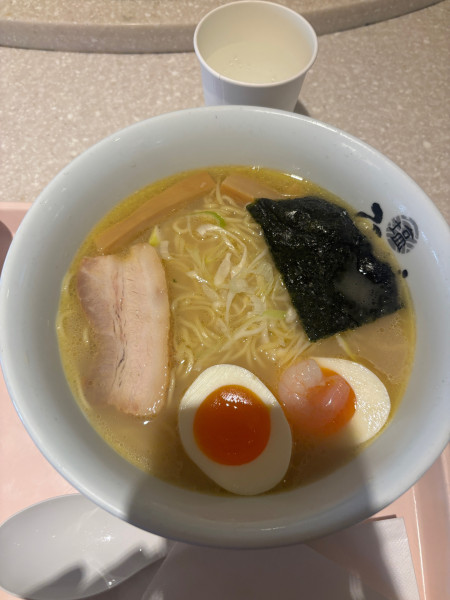 「塩玉ラーメン」@塩らーめん ひるがおEX 品川キッチンの写真