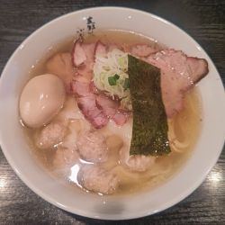 チャーシューワンタンメン（塩）+味付き玉子
