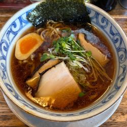 中華そば黒　太麺　麺硬　960円