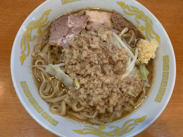 「小ラーメン(250g) アブラマシマシ ニンニク」@麺屋杉郎の写真