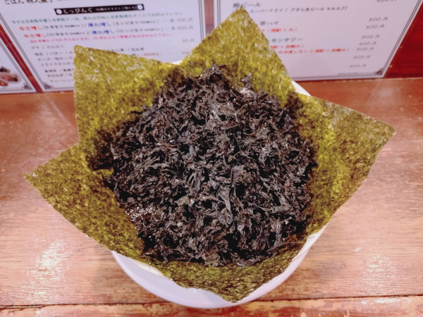 「島海苔ラーメン 1200円」@麺's club 酒池肉林の写真