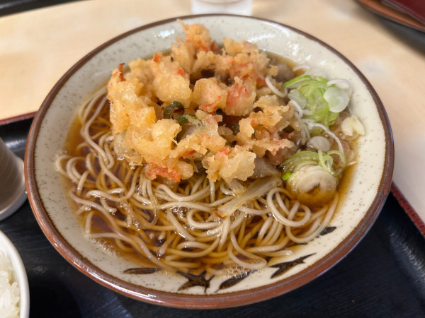 「かきあげそば　550円」@そばよし 本店の写真
