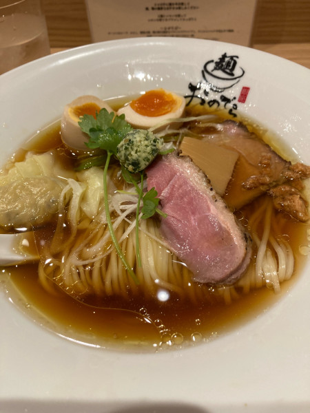 「特製ラーメン＋ワンタン　¥1,480+400」@麺 銀座おのでら 本店の写真