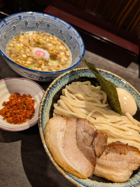 「特製つけめん・海老辛味増し」@TSUKEMEN HUKU OGUCHIの写真