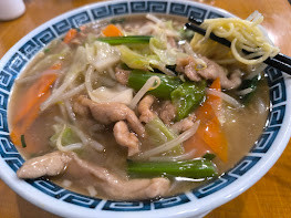 「広東麺(肉野菜)(700)」@広東食堂の写真