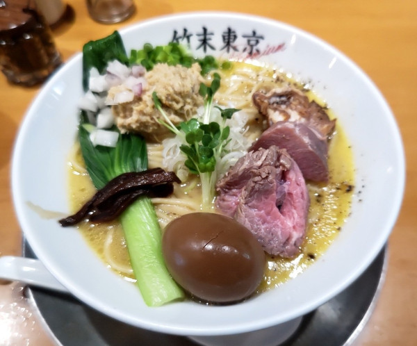 「味玉鶏ホタテそば」@竹末東京プレミアムの写真