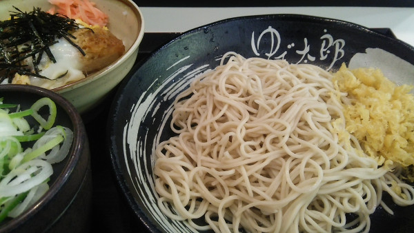 「ミニかつ丼セット（冷） 900円」@ゆで太郎 小岩北口店の写真