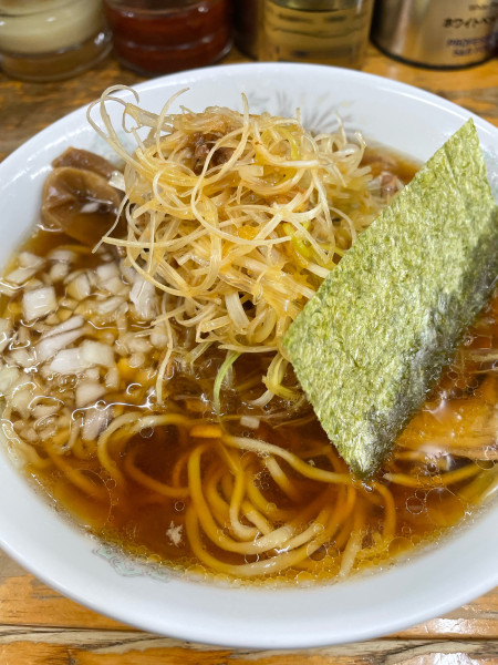 「ネギラーメン 蕎麦粉入り麺」@丸幸の写真