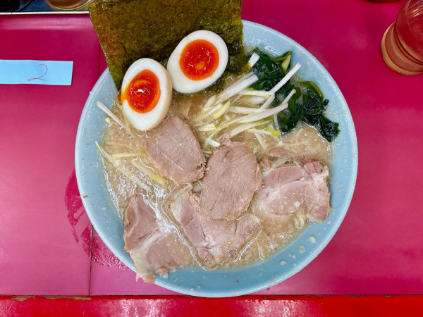 「ネギチャーシューメン:960円、味玉:100円」@ラーメンショップ 牛久結束店の写真