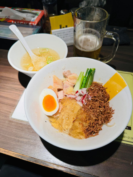 「冷たい油そば」@塩生姜らー麺専門店MANNISHの写真