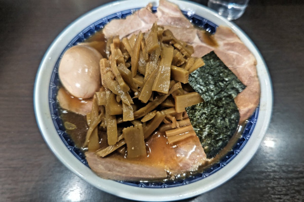 「ラーメン(並)+メンマチャーシュー+味付玉子」@中華そば べんてんの写真