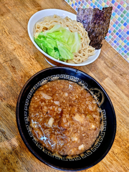 「背脂煮干しつけ麺」@中華蕎麦 丸め 東久留米店の写真