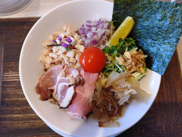 「鶏油まぜそば」@鶏白湯泡ramenたまきの写真