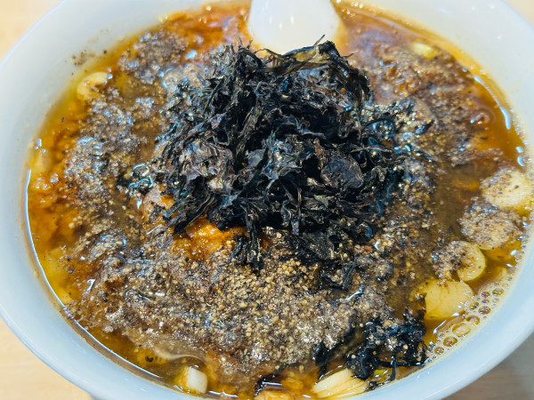 「極悪黒脂Black 1,200円」@煮干中華そば 結。の写真