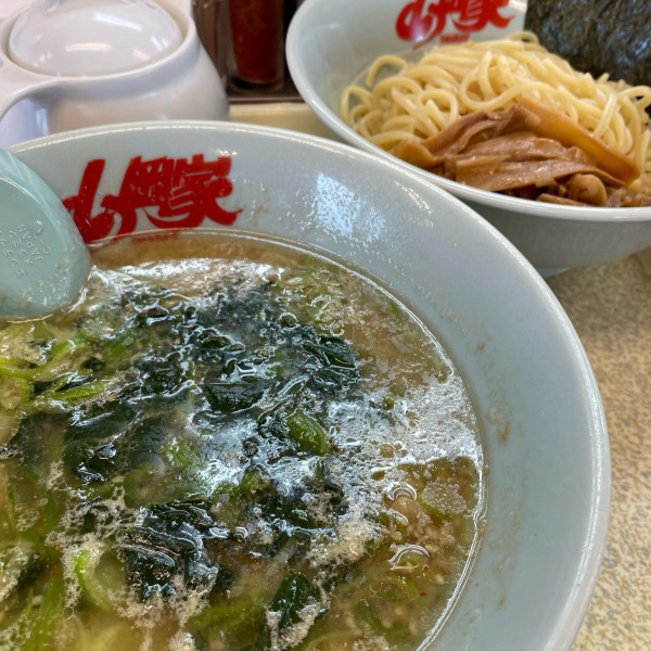 「醤油つけ麺  840円　マンメ」@ラーメン山岡家 小山駅南店の写真