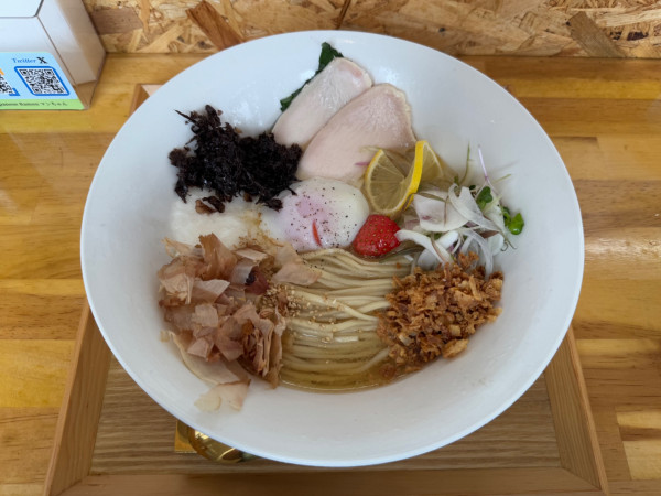 「【限定】冷やしニボコン（塩）」@JAPANESE RAMEN マンちゃん 住吉店の写真