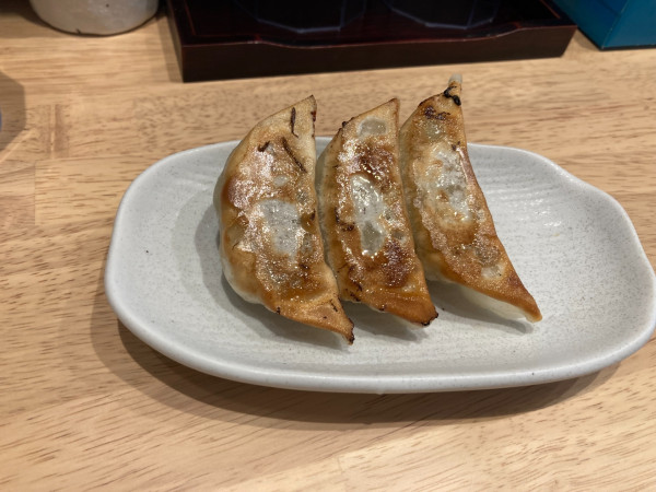「餃子３ヶ（２５０円）」@会津らーめん ばんないの写真