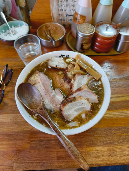 「ミックス肉麺 1200円」@麺 髙はしの写真