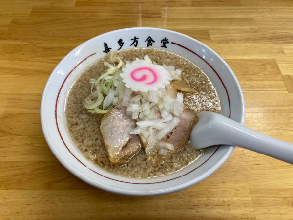 「背脂 玉葱入り 醤油ラーメン」@喜多方食堂 磯崎の写真