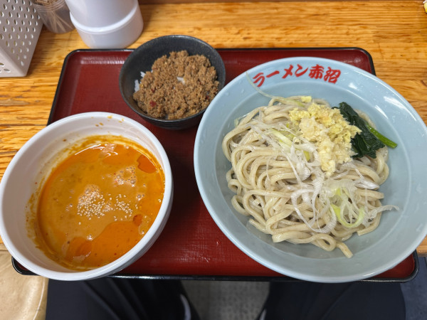 「担々つけ麺（並盛・300g）1,200円」@ラーメン赤沼の写真