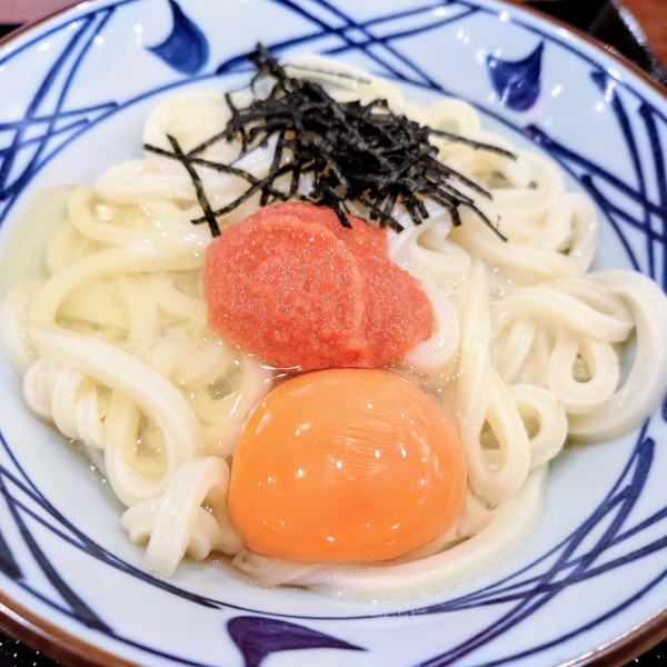 「明太釜玉うどん」@丸亀製麺 羽田空港第1ターミナル店の写真