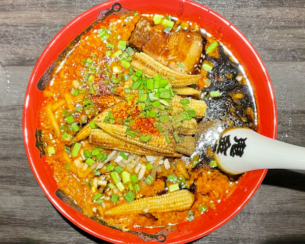 「カラシビ味噌らー麺(カラ増し・シビ増し)/半飯」@カラシビ味噌らー麺 鬼金棒の写真