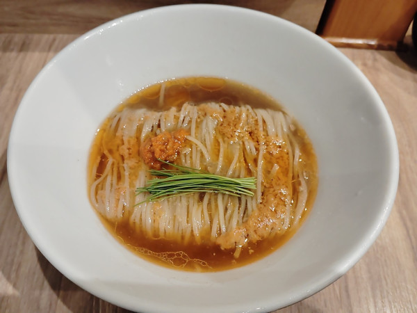 「【限定】　勢子蟹（セコガニ）の冷かけそば　1600円」@麺庵 利休の写真