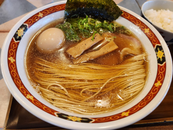 「中華そば ランチCセット 味玉」@麺や食堂 本店の写真