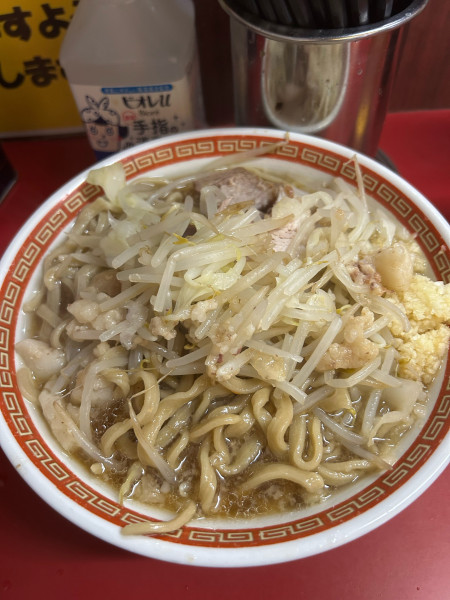 「小ラーメン(600円)ニンニク･アブラ」@ラーメン二郎 目黒店の写真