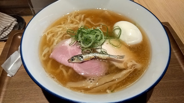 「和出汁そば（煮干）（９８０円）＋特性出汁玉子（１５０円）」@拉麺 江戸壱の写真