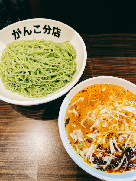 「塩つけめん 2玉 ワカ麺自家製辣油」@元祖一条流がんこ 総本家(二代目)の写真