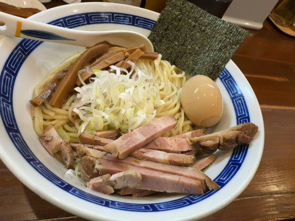 「塩油そば＋味玉」@麺屋 青の写真