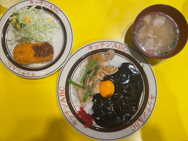 「オリエンタルライス&黒カレーセット(A)」@キッチンABC 池袋東口店の写真