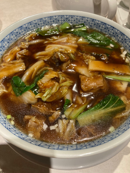 「牛バラ肉入りつゆそば」@パンダレストランの写真